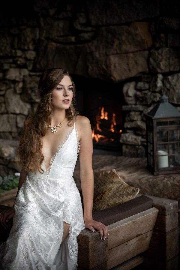 photographer michael allen at the top of the rock at big cedar lodge bridal editorial Southern Bride Magazine