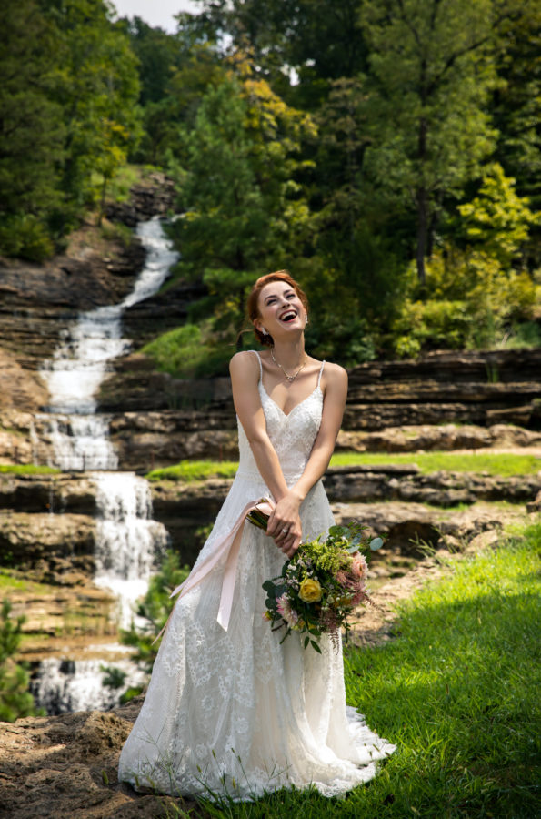 photographer michael allen at the top of the rock at big cedar lodge bridal editorial Southern Bride Magazine