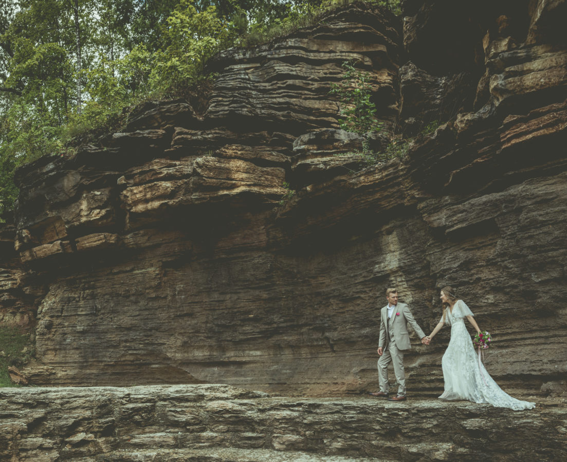 photographer michael allen at the top of the rock at big cedar lodge bridal editorial Southern Bride Magazine