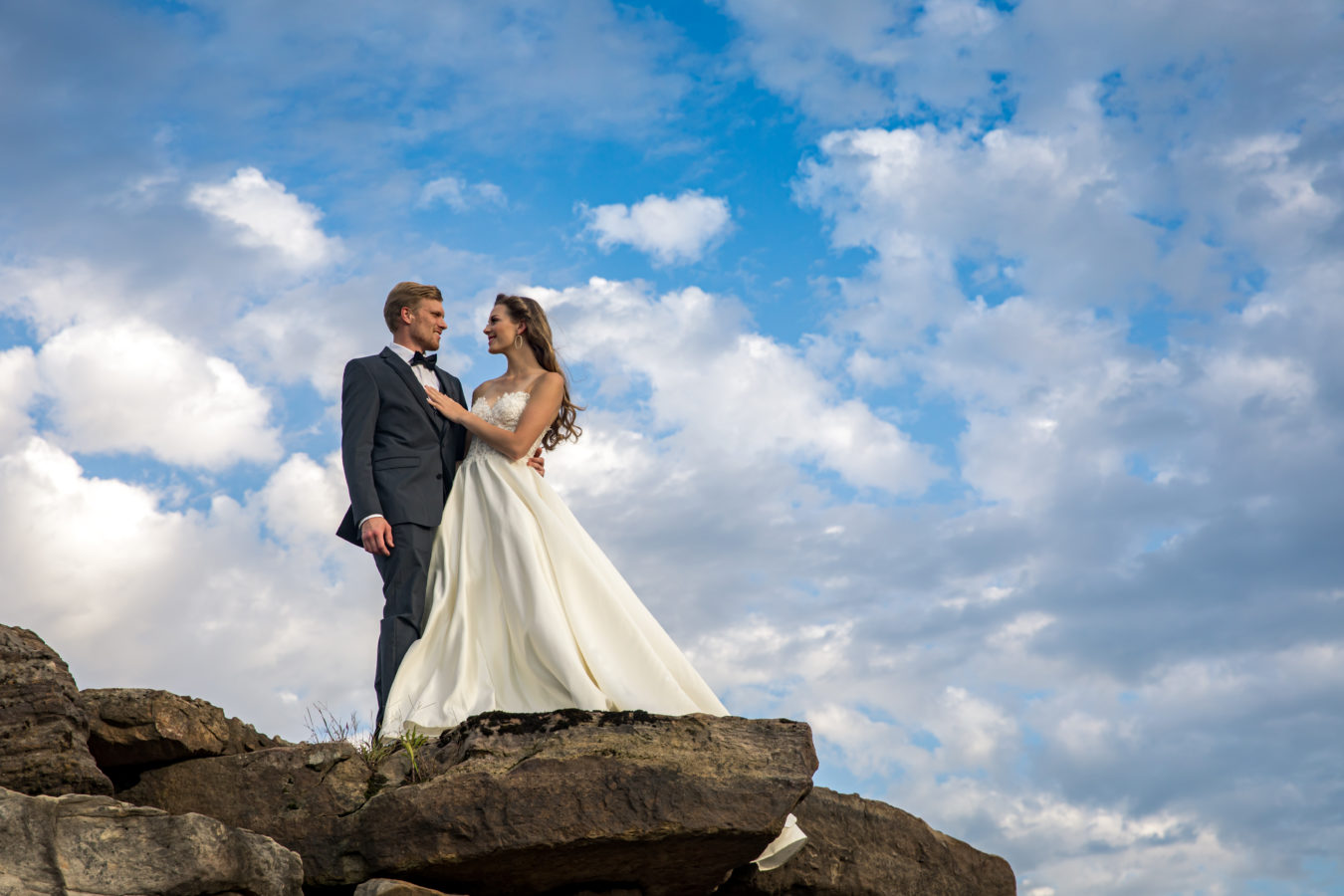 photographer michael allen at the top of the rock at big cedar lodge bridal editorial Southern Bride Magazine