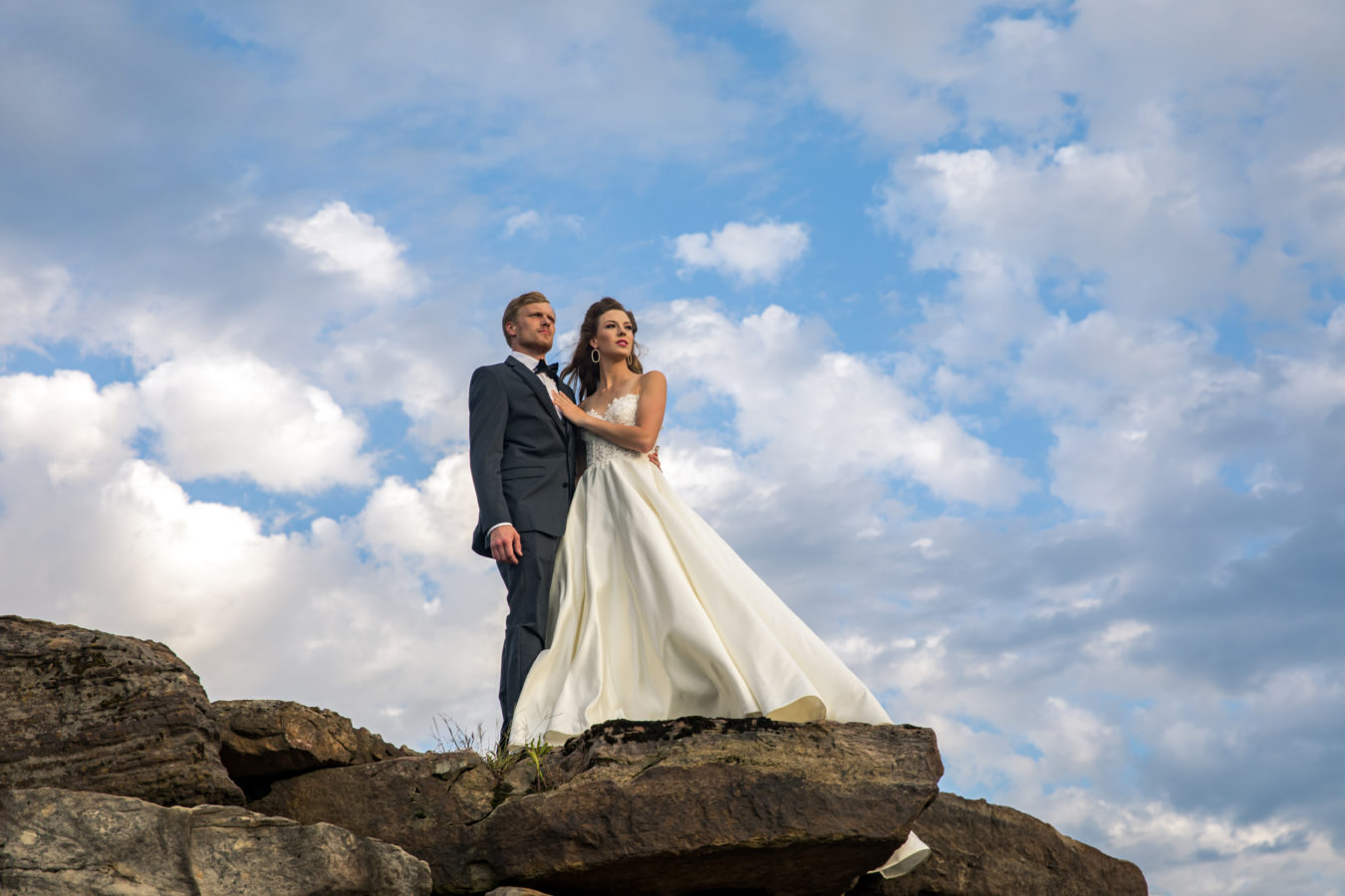 photographer michael allen at the top of the rock at big cedar lodge bridal editorial Southern Bride Magazine