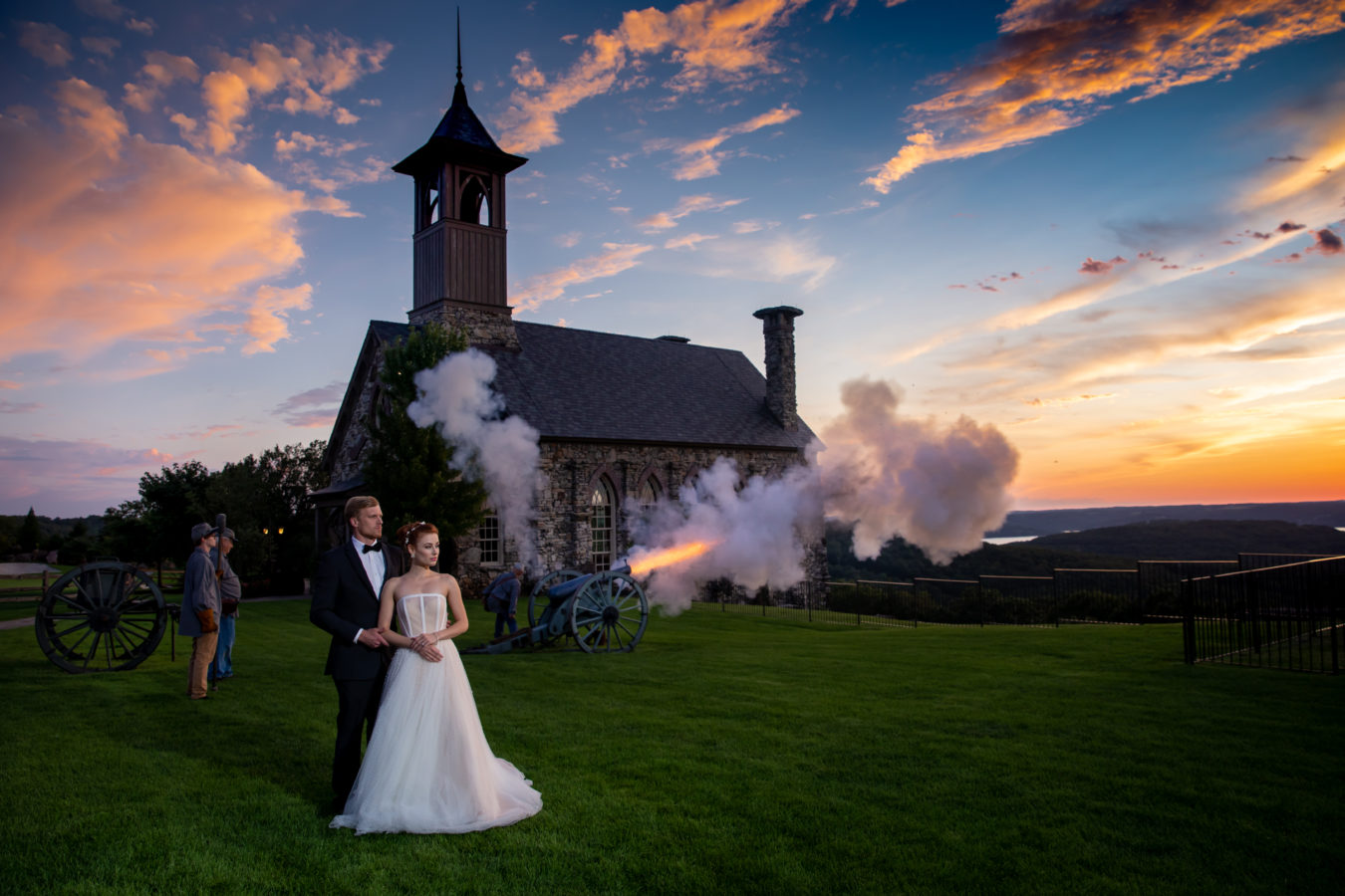 photographer michael allen at the top of the rock at big cedar lodge bridal editorial Southern Bride Magazine