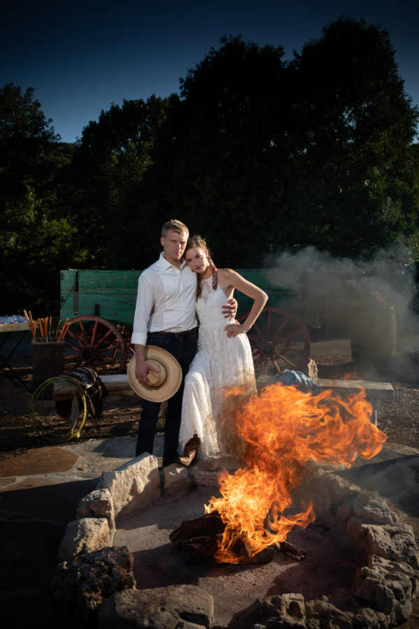 photographer michael allen at the top of the rock at big cedar lodge bridal editorial Southern Bride Magazine