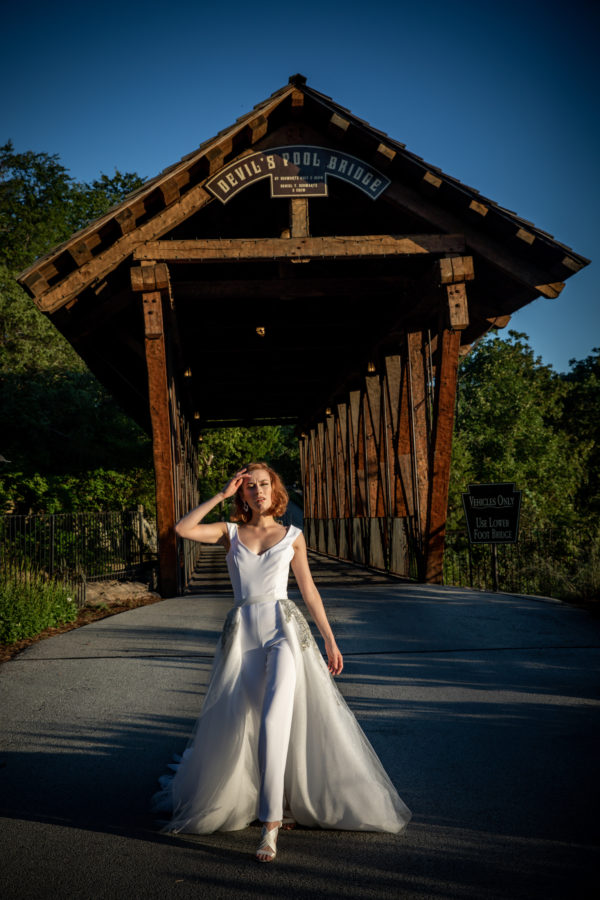 photographer michael allen at the top of the rock at big cedar lodge bridal editorial Southern Bride Magazine