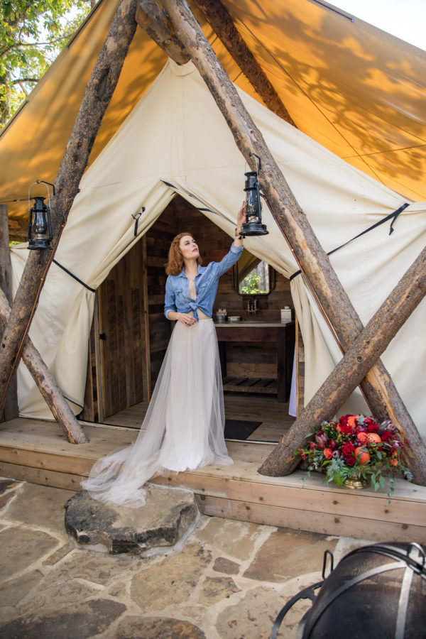 photographer michael allen at the top of the rock at big cedar lodge bridal editorial Southern Bride Magazine