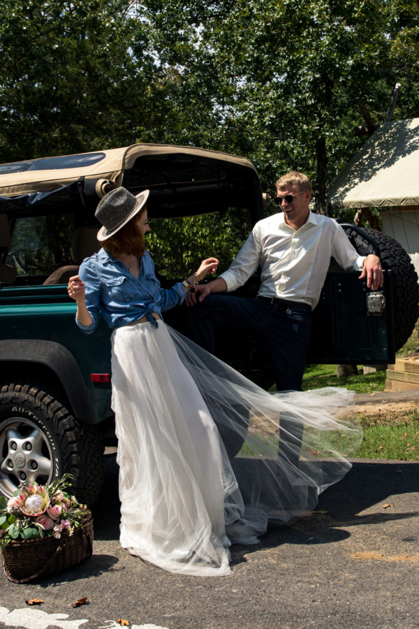 photographer michael allen at the top of the rock at big cedar lodge bridal editorial Southern Bride Magazine